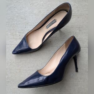 Prada Gloss Textured Pumps - Pointed Toe - Heels - *Flawed*